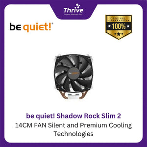 be quiet! Shadow Rock Slim 2 - 14CM FAN Silent and Premium Cooling Technologies