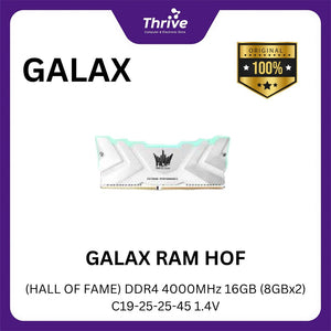 GALAX RAM HOF (HALL OF FAME) DDR4 4000MHz 16GB (8GBx2) C19-25-25-45 1.4V