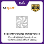 Load image into Gallery viewer, be quiet! Pure Wings 3 White Version - 120mm PWM High-Speed - Great Performance and Quiet Cooling
