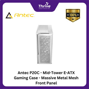 Antec P20C - Mid-Tower E-ATX Gaming Case - Massive Metal Mesh Front Panel - 4mm Tempered Glass Side Panel - Type-C 3.2 Gen 2 Ready - FREE 3PCS 120mm PWM Fans