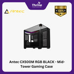 Load image into Gallery viewer, Antec CX500M RGB BLACK - Mid-Tower Gaming Case - 4mm Tempered Glass Side Panel - Type-C 3.2 Gen 2 Ready - Free 2Pcs 120mm RGB Fans Reverse + 1Pcs 120mm RGB Fans
