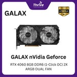 Load image into Gallery viewer, GALAX nVidia Geforce RTX 4060 8GB DDR6 (1-Click OC) 2X ARGB DUAL FAN -