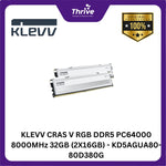 Load image into Gallery viewer, KLEVV CRAS V RGB DDR5 PC64000 8000MHz 32GB (2X16GB) - KD5AGUA80-80D380G
