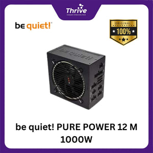 be quiet! PURE POWER 12 M 1000W - Fully Modular - ATX 3.0 PCIe 5.0 - 80+ Gold Certified - 10 Years Warranty - Number 1 PSU in Germany