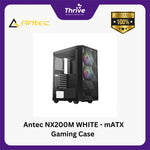 Load image into Gallery viewer, Antec NX200M WHITE - mATX Gaming Case - Left Side Glass Door - FREE 1 PCS 12CM FAN
