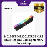Load image into Gallery viewer, MD16GK2D4320016XRGB XLR8 RGB Heat Sink Gaming Memory for desktop
