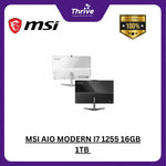 Load image into Gallery viewer, MSI AIO MODERN I7 1255 16GB 1TB W11+OHS 23.8FHD IPS BLK -AM242.832
