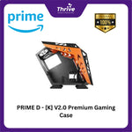 Load image into Gallery viewer, PRIME D - [K] V2.0 Premium Gaming Case 0.7mm AlLUMINIUM Black Orange &amp; Black Red
