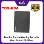 Load image into Gallery viewer, Toshiba Canvio Gaming Portable Hard Drive 2TB Silver
