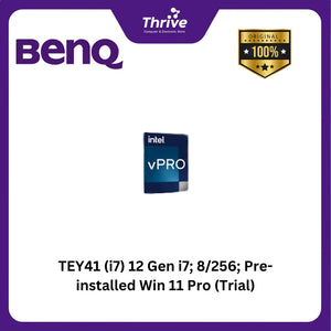 TEY41 (i7) 12 Gen i7; 8/256; Pre-installed Win 11 Pro (Trial)