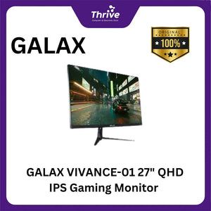 GALAX VIVANCE-01 27" QHD IPS Gaming Monitor 165Hz with G-SYNC - Response Time 1ms