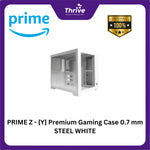 Load image into Gallery viewer, PRIME Z - [Y] Premium Gaming Case 0.7 mm STEEL WHITE
