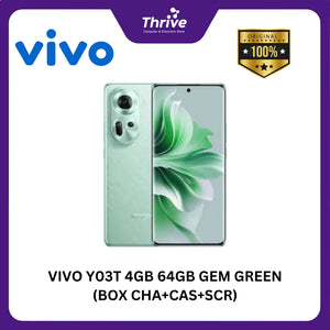 VIVO Y03T 4GB 64GB GEM GREEN (BOX CHA+CAS+SCR)