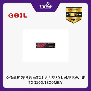 X-Geil 512GB Gen3 X4 M.2 2280 NVME R/W UP TO 3100/1800MB/s