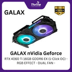 Load image into Gallery viewer, GALAX nVidia Geforce RTX 4060 Ti 16GB GDDR6 EX (1-Click OC) - RGB EFFECT - DUAL FAN -
