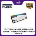 Load image into Gallery viewer, KLEVV CRAS V RGB DDR5 PC60800 7600MHz 32GB (2X16GB) - KD5AGUA80-76B360G