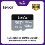 Load image into Gallery viewer, LMS1066256G-BNANG MicroSD Proffesional 1066x 160MB/s