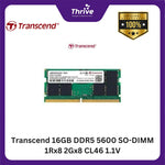 Load image into Gallery viewer, Transcend 16GB DDR5 5600 SO-DIMM 1Rx8 2Gx8 CL46 1.1V
