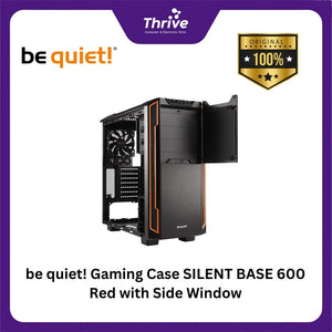 be quiet! Gaming Case SILENT BASE 600 Red with Side Window