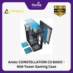 Load image into Gallery viewer, Antec CONSTELLATION C3 BASIC - Mid-Tower Gaming Case - Massive Airflow via Honeycomb Mesh - 4mm Tempered Glass Side Panel
