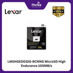Load image into Gallery viewer, LMSHGED032G-BCNNG MicroSD High Endurance 100MB/s
