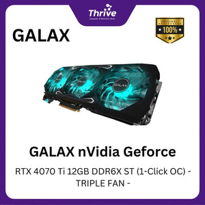 GALAX nVidia Geforce RTX 4070 Ti 12GB DDR6X ST (1-Click OC) - TRIPLE FAN -
