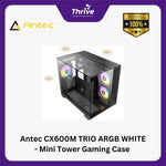 Load image into Gallery viewer, Antec CX600M TRIO ARGB WHITE - Mini Tower Gaming Case - Dual Chamber Design - 4mm Tempered Glass with Triple Transparent View - Type C Ready - Free 2Pcs 120mm ARGB Fans Reverse + 1Pcs
