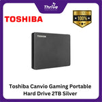 Load image into Gallery viewer, Toshiba Canvio Gaming Portable Hard Drive 2TB Silver
