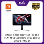 Load image into Gallery viewer, XIAOMI G PRO 27I 27 INCH 2K 16:9 FLAT MINI-LED 100% SRGB 180HZ ERGO STAND 3Y
