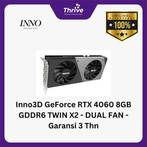 Inno3D GeForce RTX 4060 8GB GDDR6 TWIN X2 - DUAL FAN - Garansi 3 Thn