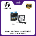Load image into Gallery viewer, LIANLI UNI FAN AL 140 V2 SINGLE PACK BLACK/WHITE
