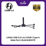 Load image into Gallery viewer, LIANLI USB 2.0 1 to 3 HUB ( Type A Male Port ) BLACK/WHITE
