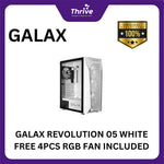 Load image into Gallery viewer, GALAX REVOLUTION 05 WHITE FREE 4PCS RGB FAN INCLUDED