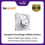 Load image into Gallery viewer, be quiet! Pure Wings 3 White Version - 120mm PWM High-Speed - Great Performance and Quiet Cooling
