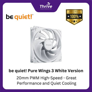 be quiet! Pure Wings 3 White Version - 120mm PWM High-Speed - Great Performance and Quiet Cooling