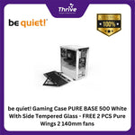 Load image into Gallery viewer, be quiet! Gaming Case PURE BASE 500 White With Side Tempered Glass - FREE 2 PCS Pure Wings 2 140mm fans
