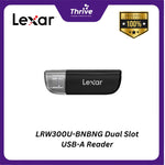 Load image into Gallery viewer, LRW300U-BNBNG Dual Slot USB-A Reader
