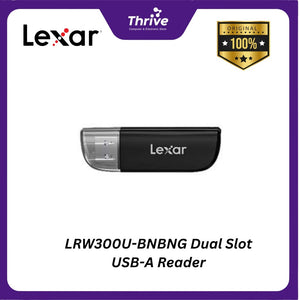 LRW300U-BNBNG Dual Slot USB-A Reader