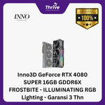 Load image into Gallery viewer, Inno3D GeForce RTX 4080 SUPER 16GB GDDR6X FROSTBITE - ILLUMINATING RGB Lighting - Garansi 3 Thn
