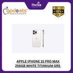 Load image into Gallery viewer, APPLE IPHONE 15 PRO MAX 256GB WHITE TITANIUM GRS RSMI INDONESIA DIGIMAP
