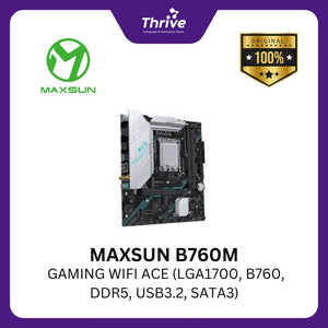 MAXSUN B760M GAMING WIFI ACE (LGA1700, B760, DDR5, USB3.2, SATA3)