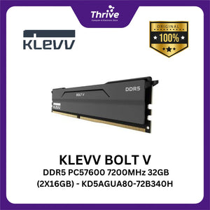 KLEVV BOLT V DDR5 PC57600 7200MHz 32GB (2X16GB) - KD5AGUA80-72B340H