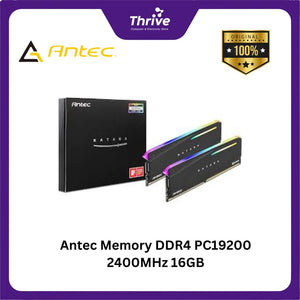 Antec Memory DDR4 PC19200 2400MHz 16GB (2x8GB) RGB Led - 2 PCS x AMD4UZ124001608G-5S