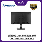 Load image into Gallery viewer, LENOVO MONITOR N27P 27.0 UHD IPS SPEAKER BLACK
