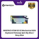 Load image into Gallery viewer, MK874V2 ATOM 63 V2 Mechanical 60% Keyboard Hotswap 3pin Sky Blue