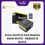 Load image into Gallery viewer, Antec NeoECO Gold Modular 850W WHITE - NE850G M WHITE - 80+ Gold Certified - Fully Modular - 7 Years Warranty - Include 12VHPWR PCI-E Adapter Cable
