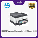 Load image into Gallery viewer, 4303FDW psc adf fax duplex wifi 28ppm 230A
