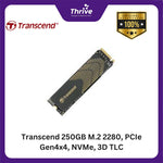 Load image into Gallery viewer, Transcend 250GB M.2 2280, PCIe Gen4x4, NVMe, 3D TLC

