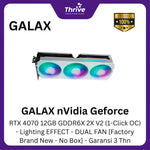 Load image into Gallery viewer, GALAX nVidia Geforce RTX 4070 12GB GDDR6X 2X V2 (1-Click OC) - Lighting EFFECT - DUAL FAN [Factory Brand New - No Box] - Garansi 3 Thn