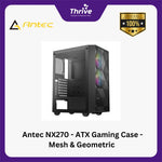 Load image into Gallery viewer, Antec NX270 - ATX Gaming Case - Mesh &amp; Geometric Diamond Front Panel Design - FREE 2 PCS 12CM ARGB FANS + 1 PCS 12CM FAN
